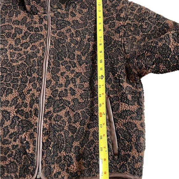 Rag & Bone  Sun Sherpa Zip Up Leopard Jacket - Picture 17 of 17